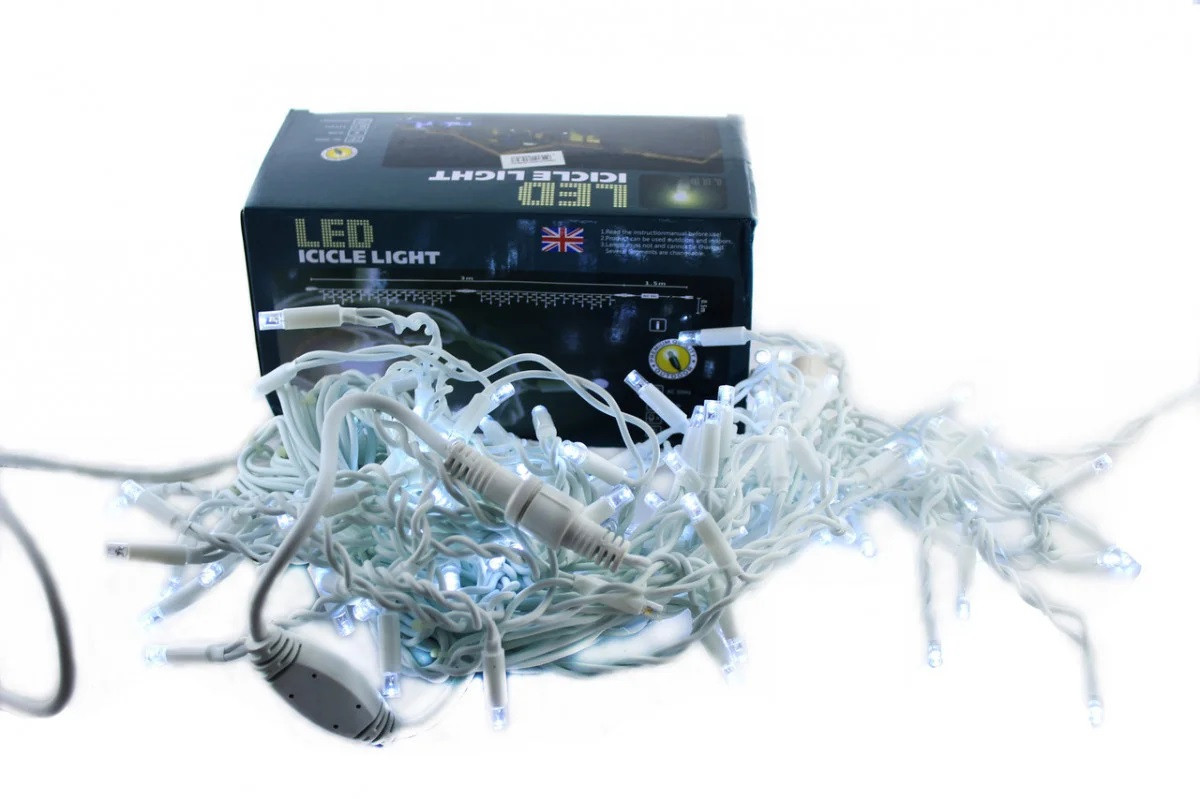 Вулична гірлянда Xmas LED 100L 3.3 W Біла 10 м iC227, фото 1