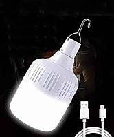Лампа LED 30Вт Е27 на акумул. з USB, час роботи до 8 годин (в економ режимі)