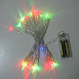Світлодіодна гірлянда USB + Xmas LED 30 Battery Мультикольорова iC227, фото 2