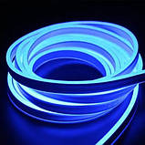 Стрічка силіконова LED Neon 12V Синя 5 м iC227, фото 3