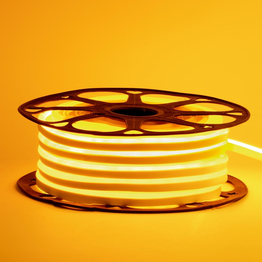 Стрічка силіконова LED Neon 12V Жовта 5 м iC227