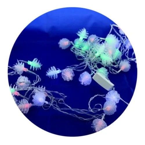 Світлодіодна гірлянда Xmas LED 40P T2 Withe small parts Багатобарвна iC227, фото 1