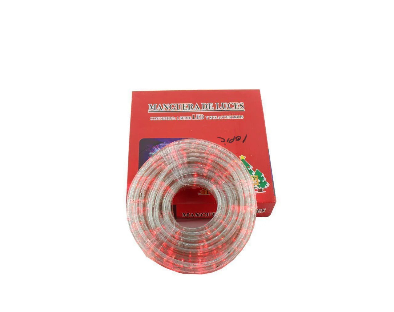 Вулична світлодіодна гірлянда LED Xmas Rope light 10 м Червона iC227, фото 1