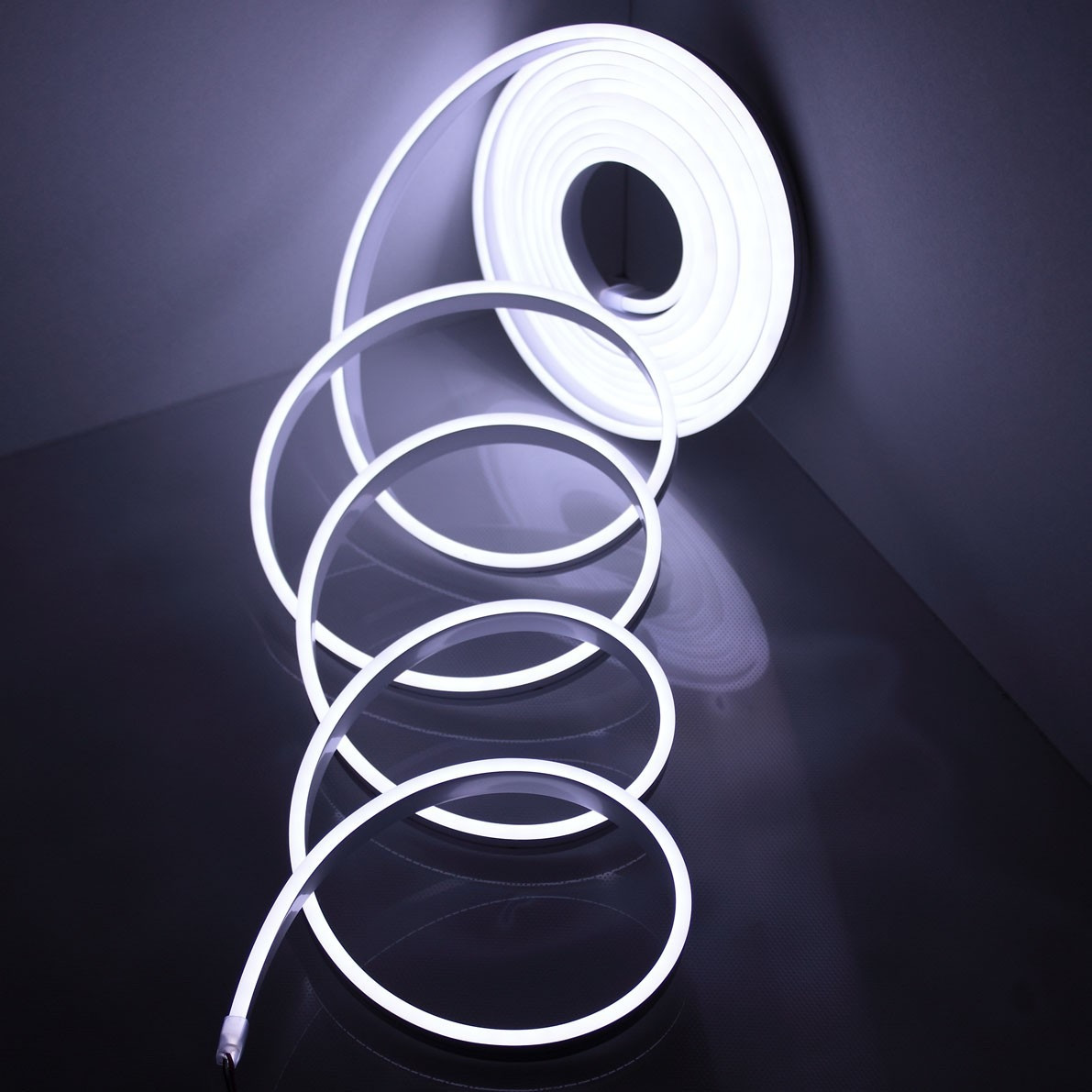 Стрічка силіконова LED Neon 12V Біла 5 м iC227