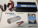 Інвертор перетворювач UKC Power Invertrer 1500W 12v-220v iC227, фото 5