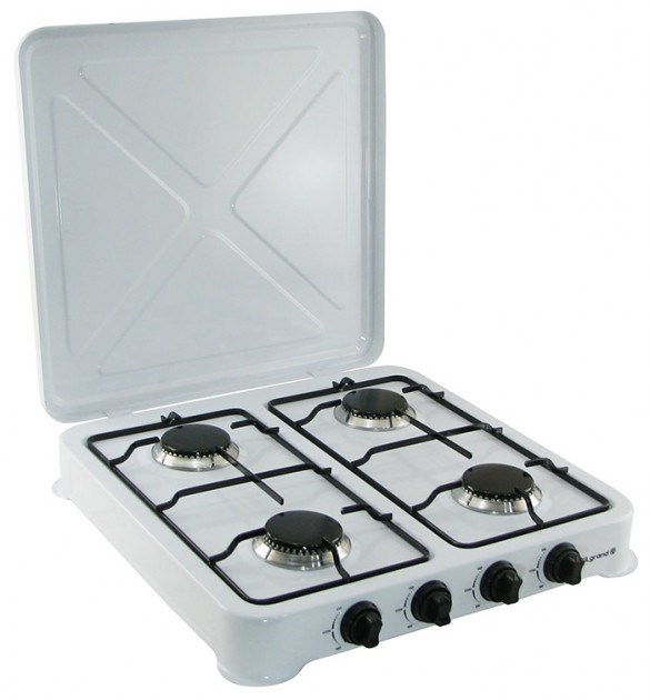 Газова плита настільна Domotec DT-6004 на 4 комфорки iC227 - фото 1 - id-p2010940347