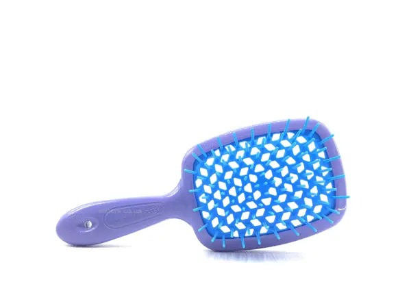 Гребінець для волосся Super Hair Brush Фіолетовий з блакитним iC227, фото 1