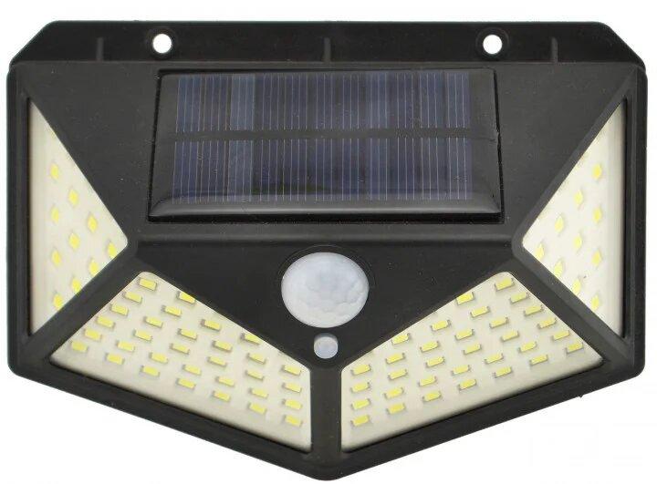 Ліхтар Навісний з датчиком руху BL CL 100 -100led + solar iC227, фото 1