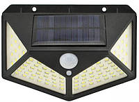 Фонарь Навесной с датчиком движения BL CL 100 -100led + solar iC227