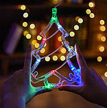 Гірлянда штора Мульти з формами дзвіночки 12 PCS light MIX iC227, фото 5