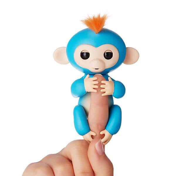 Ручна інтерактивна мавпочка Happy Monkey Fingerling Синя iC227