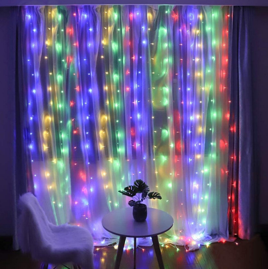 Гірлянда водоспад 3х3 м 400 Led Мульті iC227, фото 1