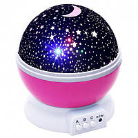 Розовый Ночник-проектор звездное небо Star Master Dream QDP01 iC227
