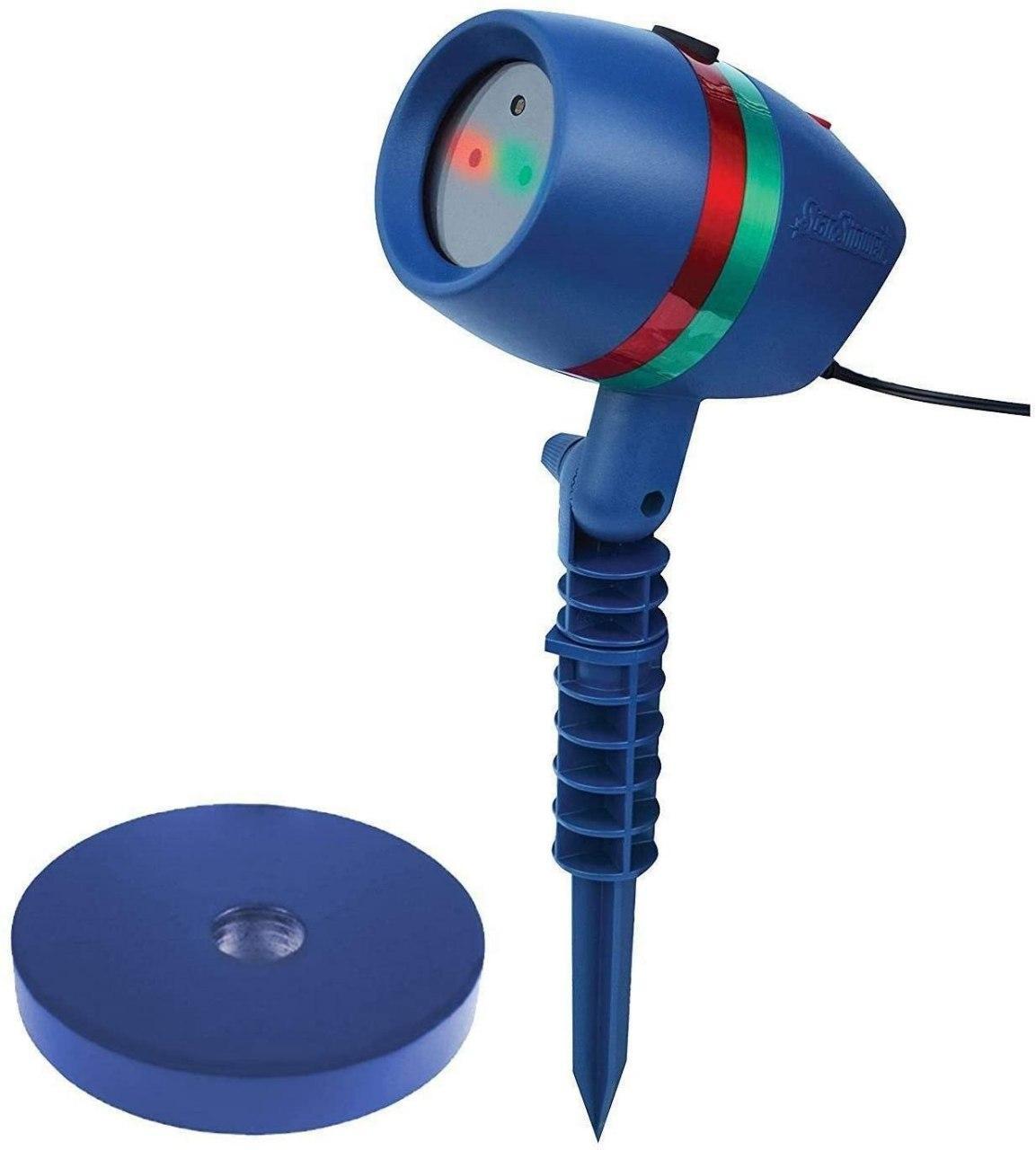 Лазерний новорічний проектор для будинку Star Shower Motion Laser Light 12 програм iC227, фото 1