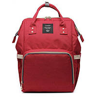 Сумка-рюкзак для мам красный iC227