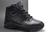 Мужские спортивные зимние кожаные ботинки черные Clubshoes 25