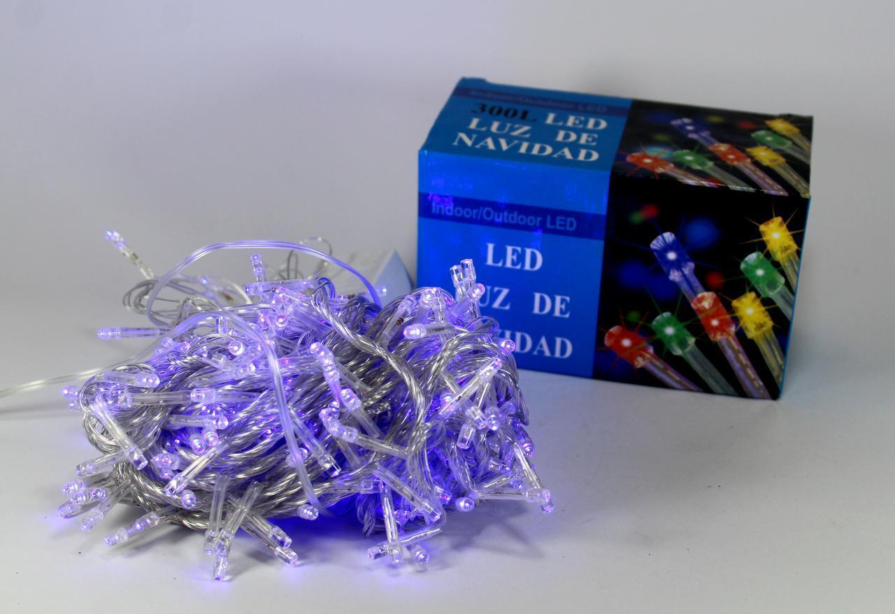 Світлодіодна гірлянда Xmas LED 300 B-1 Синя iC227, фото 1