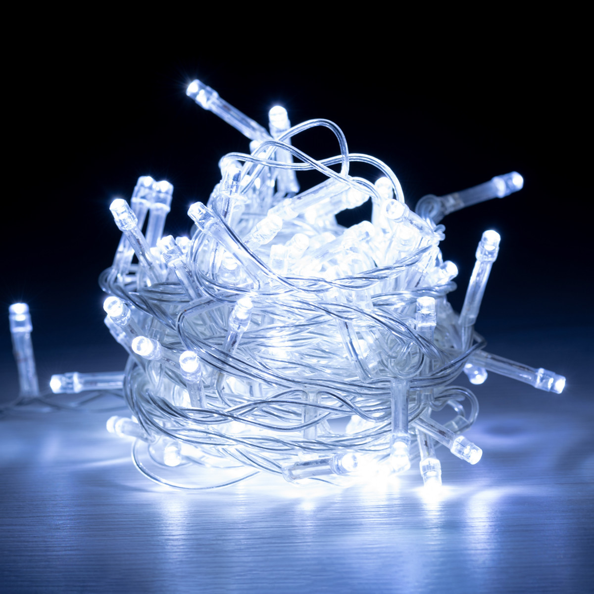 Світлодіодна гірлянда Xmas LED 100 W-1 Біла iC227, фото 1