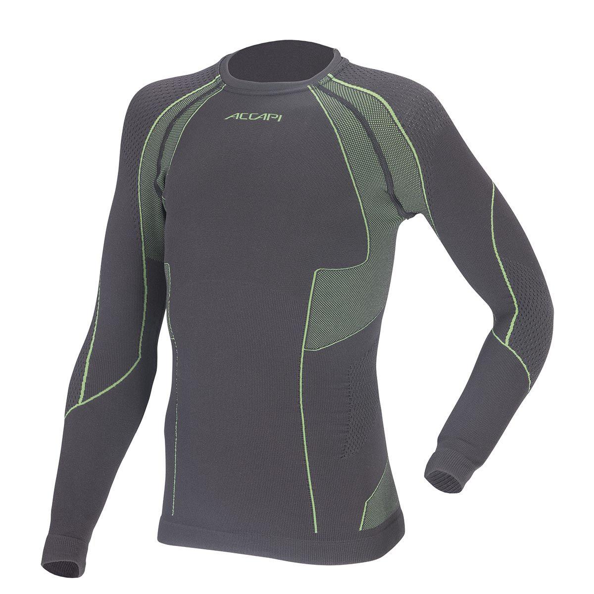 Термофутболка з довгим рукавом дитяча Accapi Polar Bear, Black/Lime, XS/S (ACC A730.909-XSS)