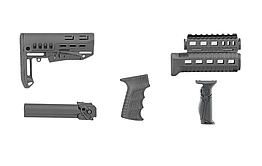 Комплект обвісу для АКСУ DLG-Tactical чорний