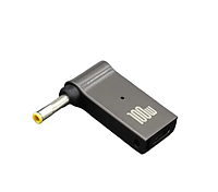 Переходник для зарядки ноутбука от повербанка 4.8x1.7mm , 100 Вт USB Type C, USB C