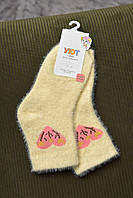 Носки детские для девочки норка светло-желтого цвета 167132L