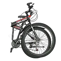 Складной горный велосипед 26" дюймов MTB 21-Speed Black/Red City Bike Foldable MTB Suitable for Adults