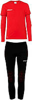 Комплект вратарской формы детский Uhlsport Save Goalkeeper Set Junior красно-черный 1005303 04