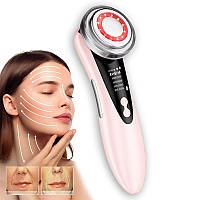 Масажер для обличчя проти зморщок 4в1 ультразвукове очищення/світлотерапія/ліфтинг/вібромасажер Facial Massager