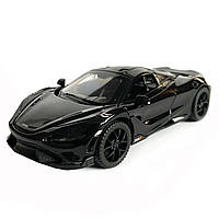 Іграшкова машинка металева McLaren 765LT, макларен, чорна, звук, світло, інерція, откр двері, капот, Автоексперт, 1:32,14*8*4см, фото 8