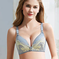 Бюстгальтер для годування мереживний на кнопках на кліпсі 75В