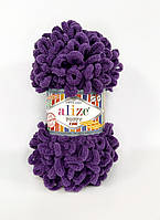 Пряжа Alize Puffy Fine 44 сливовий
