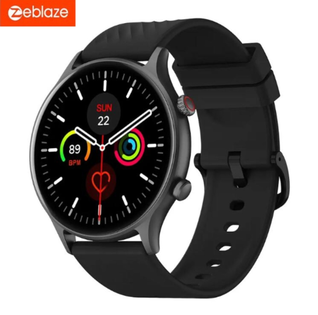 Zeblaze Btalk 2 Lite Розумний годинник 1,39 IPS HD дисплей з чорним ремешком smart watch, фото 1