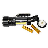 Мощный карманный фонарик Bailong S912-XPE+COB | Яркий фонарик | Фонарь ручной тактический | Тактический