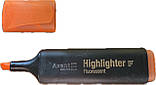 Маркер текстовий Axent Delta Highligher клиноподібний помаранчевий 1-5 мм, фото 2