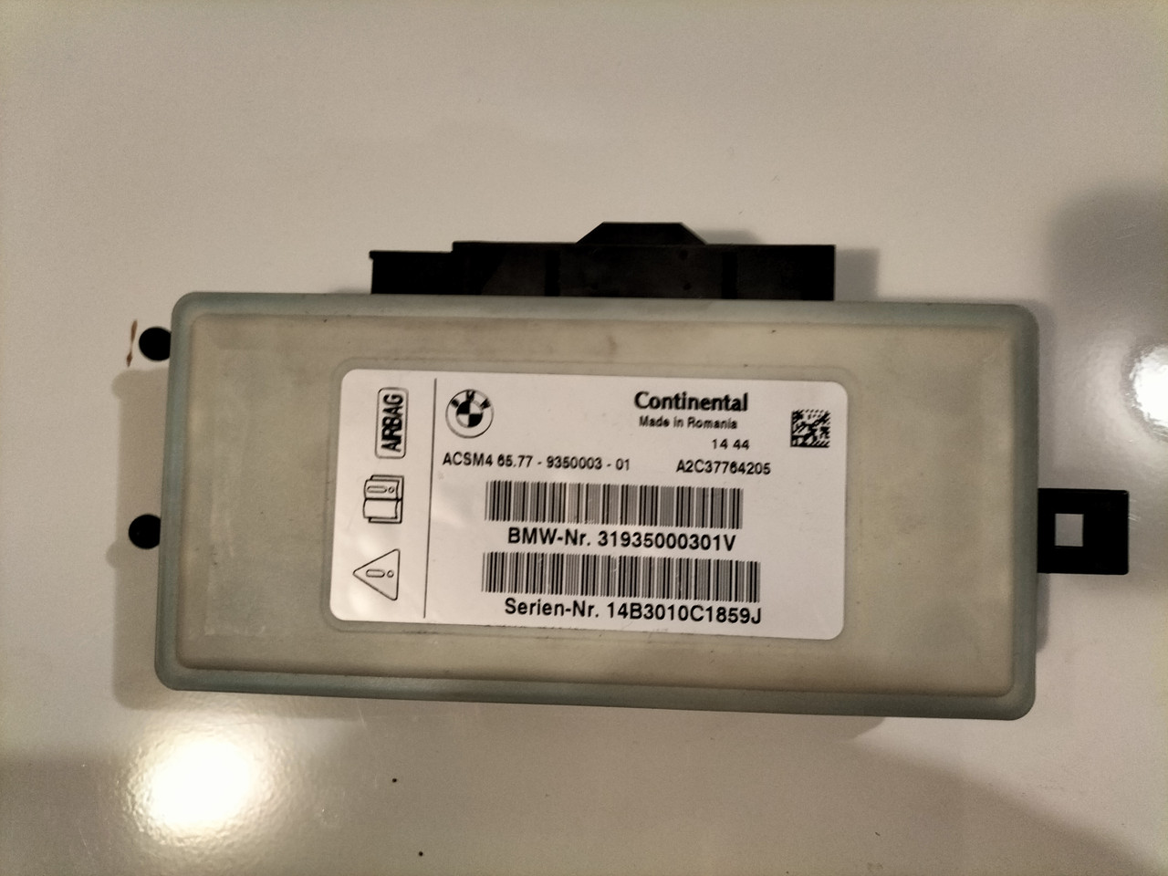 9350003 BMW модуль подушок airbag