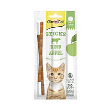 Ласощі GimCat Superfood Duo-Sticks М’ясні палички для котів, яловичина та яблука, 3 шт по 5 г