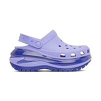 Crocs Mega Crush Clog Violet Original, Кроксы мега краш на платформе оригинал женские фиолетовые с коробкой M6W8(38-39)