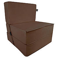 Бескаркасное кресло раскладушка Tia-Sport Поролон 180х70 см (sm-0920-10) коричневый DL, код: 6537700