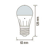 Лампа з датчиком освітлення Horoz DARK Led 10W E27, фото 3