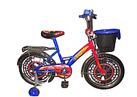 Велосипед Тачки+ Корзинка от Crosser: мечта маленького гонщика Синий, 14