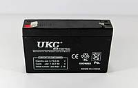 Аккумулятор BATTERY 6V 7A UKC (Реальная ёмкость -30%)