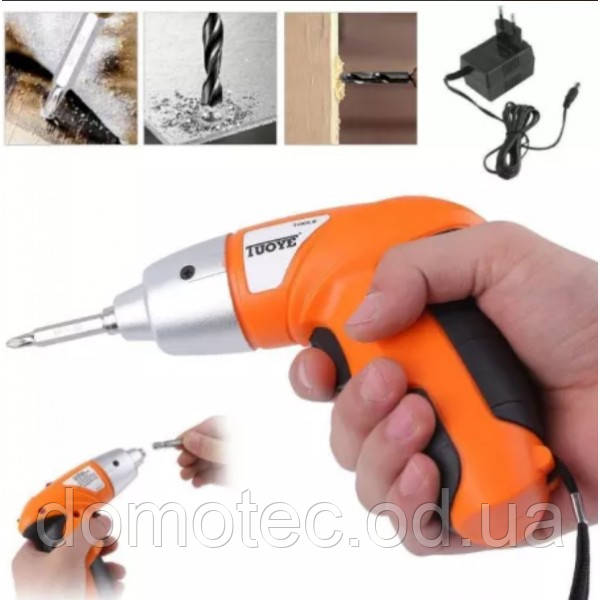 Акумуляторна електровикрутка Tools з ліхтариком та індикатором заряду батареї