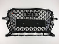 Решітка радіатора Audi Q5 2012-2016 рік Чорна (в стилі RS)