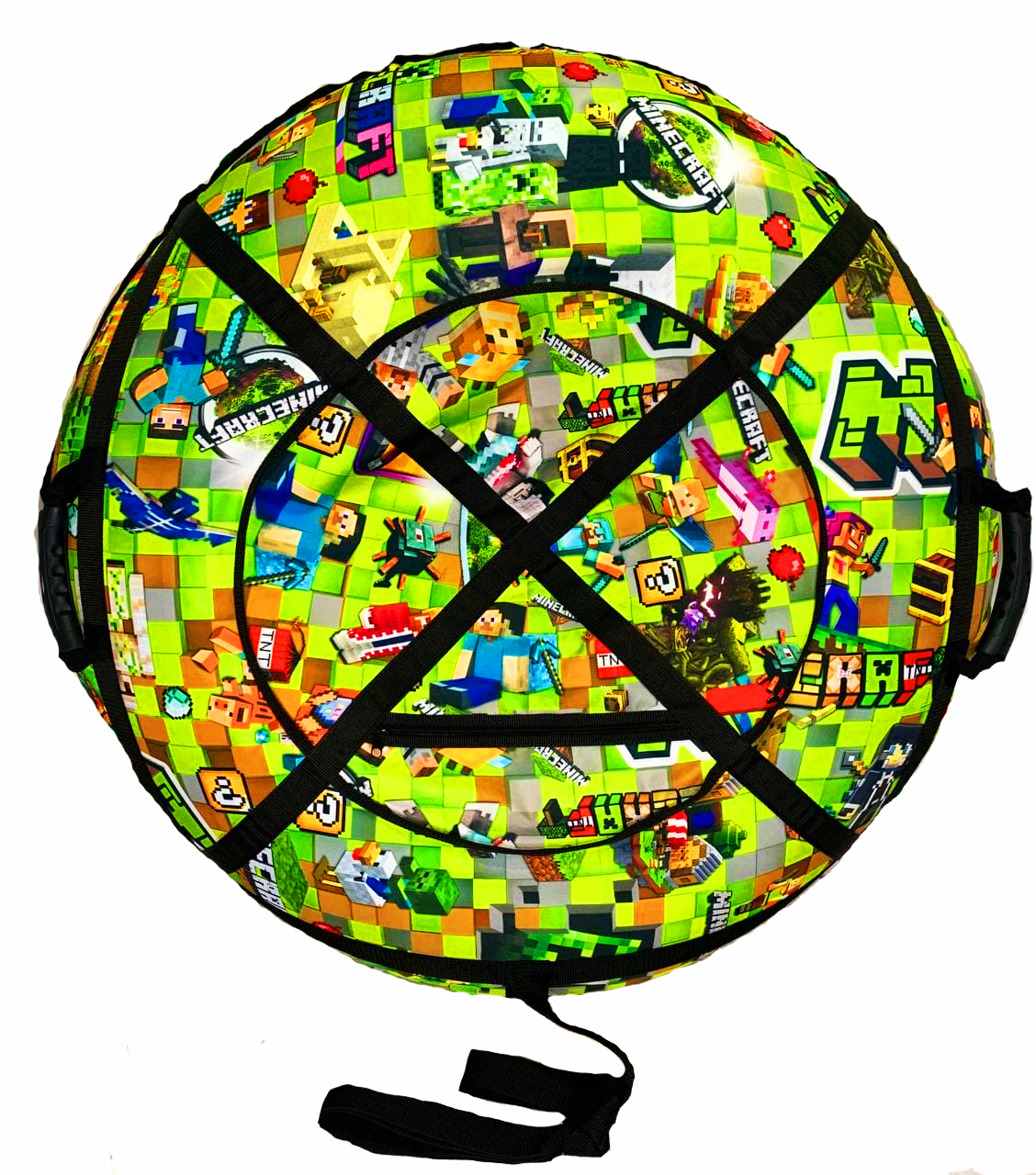 Тюбінг, ватрушка, надувні санки 100 см. "Майнкрафт" До 115 кг.