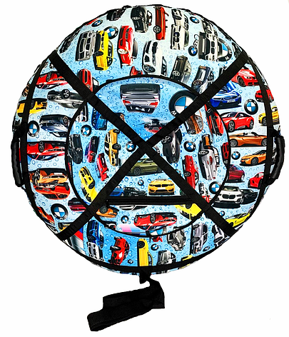 Тюбінг, ватрушка, надувні санки 100 см. "БМВ" До 115 кг., фото 1