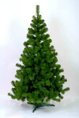 Штучна ялинка ПВХ, 1,80 м, на підставці, класична модель., фото 1
