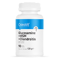Для суглобів та зв'язок OstroVit Glucosamine + Msm + Chondroitin 90 tab