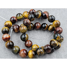 Мікс очей 10мм (тигрове, бичаче, соколине око)