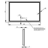 Дзеркало Qtap Mideya 800х600 (DC-F904) з LED-підсвічуванням та антизапотіванням QT2078F904W, фото 2